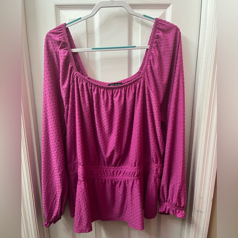 Lane Bryant peplum top NWOT